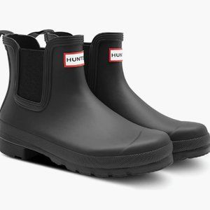 Hunter Original Waterproof Chelsea Rain Boot (Women) - Size 8